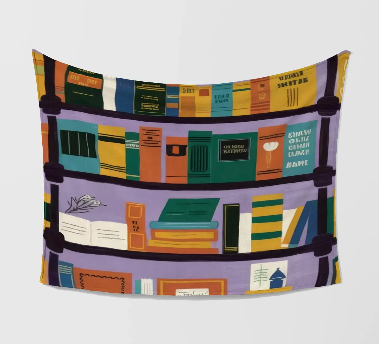 Il paese delle meraviglie in libreria coperta in pile da Lumina Vision