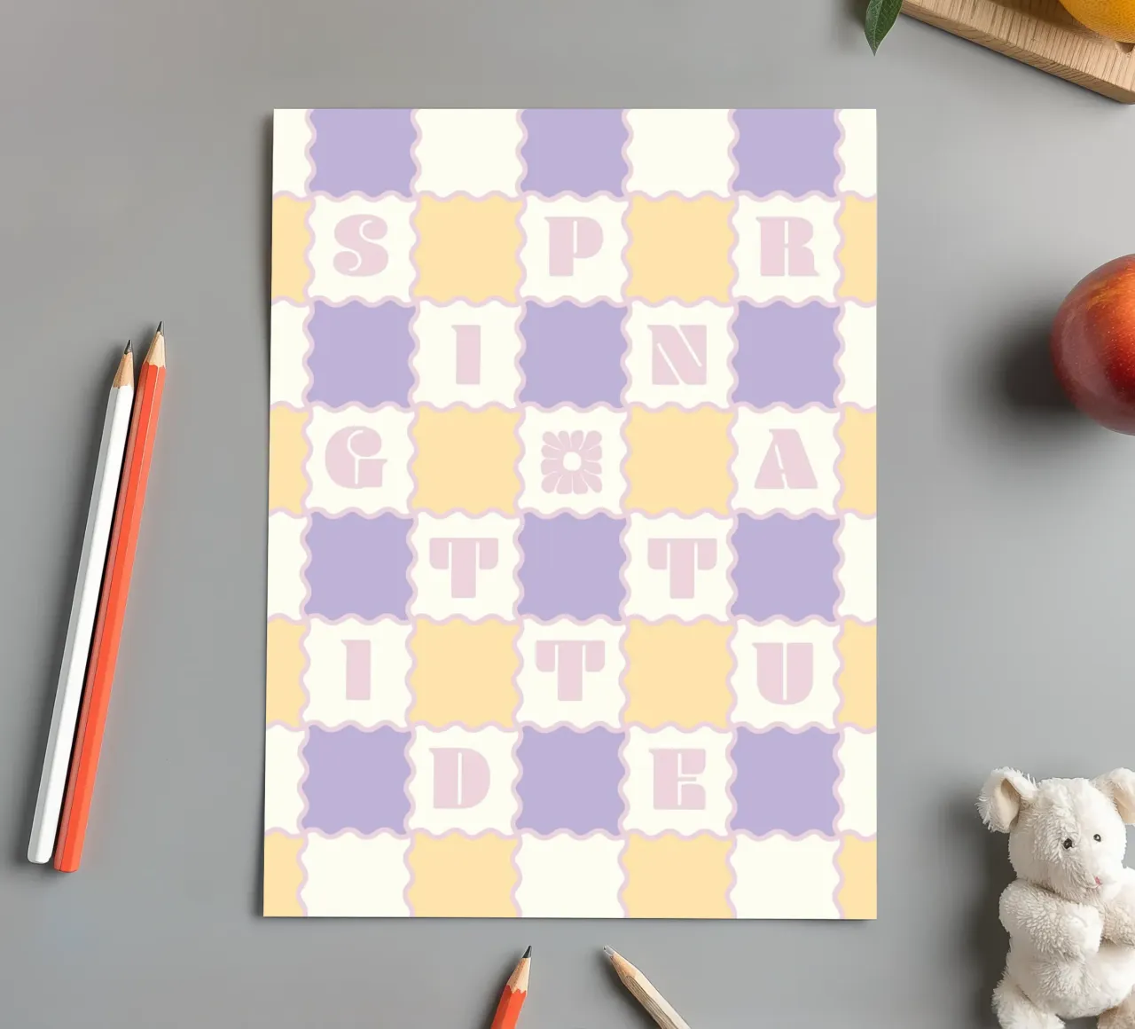 Spring Attitude Pastels Stickerbogen von designdn