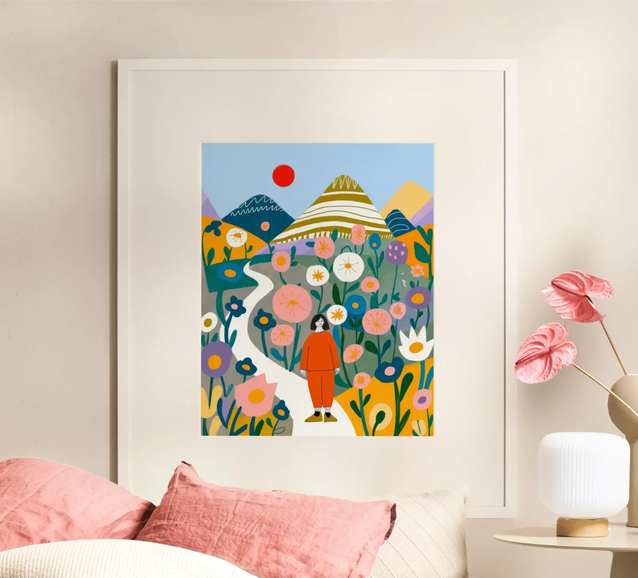 Sentiero dei fiori di montagna poster da Lumina Vision