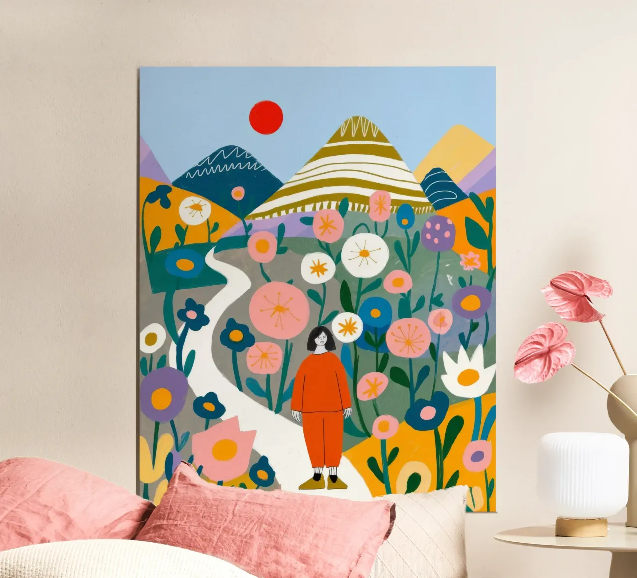 Sentiero dei fiori di montagna poster da Lumina Vision