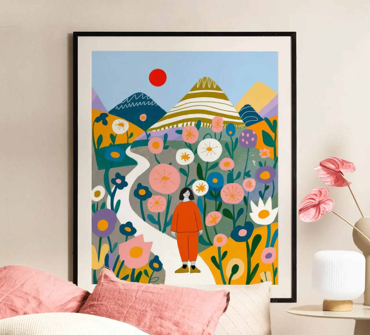Sentiero dei fiori di montagna poster da Lumina Vision