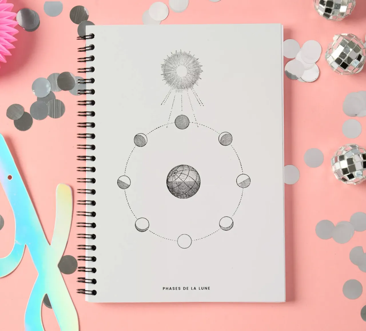 Phases de la Lune diario ad anelli da Flora & Fauna