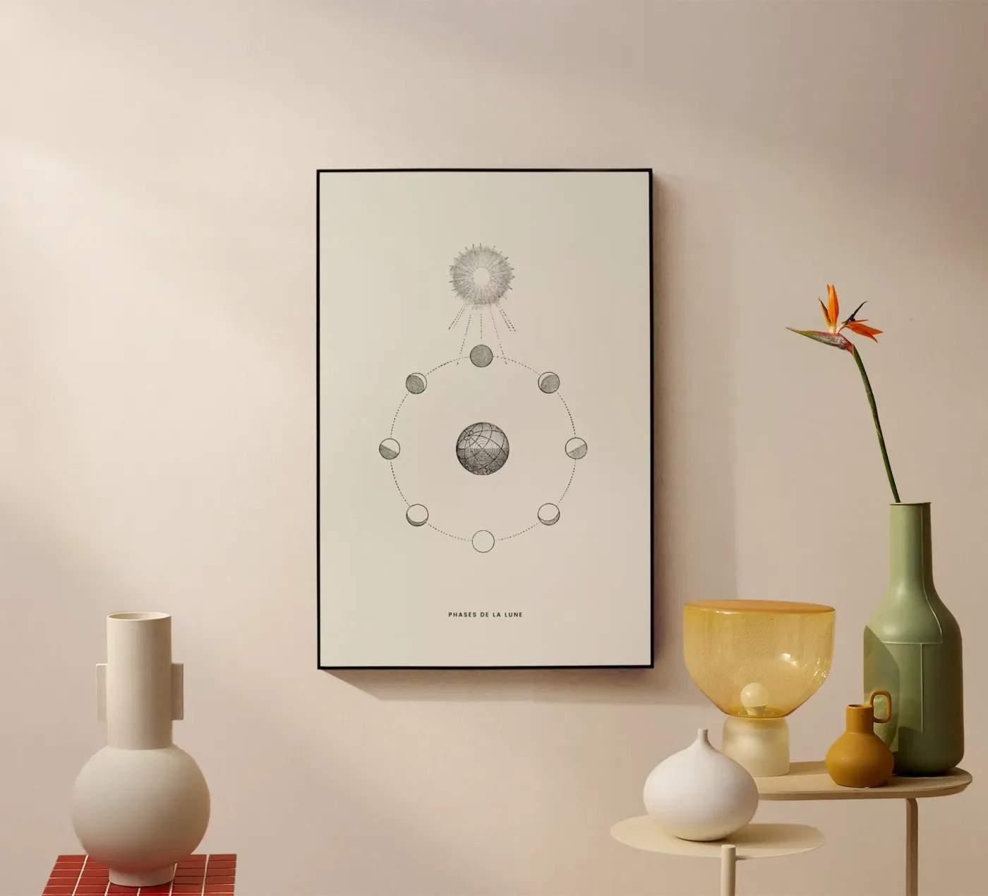 Phases de la Lune plexiglass da Flora & Fauna