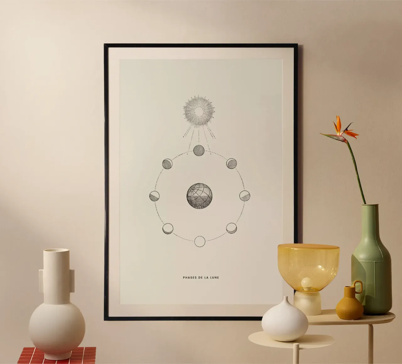 Phases de la Lune carta hahnemühle da Flora & Fauna