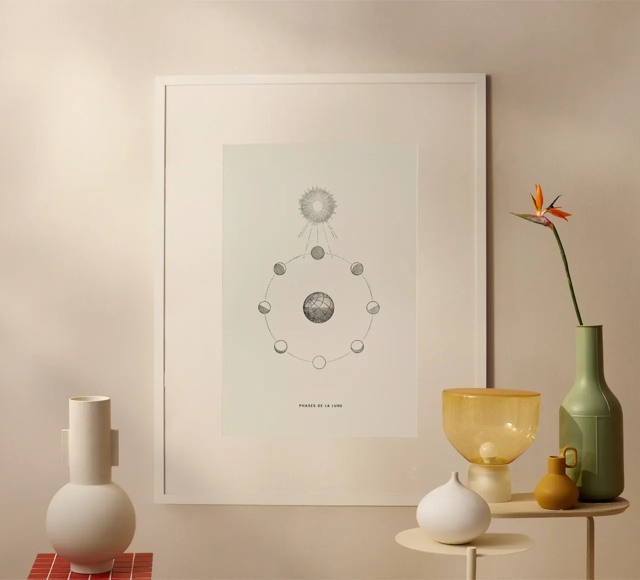 Phases de la Lune carta hahnemühle da Flora & Fauna