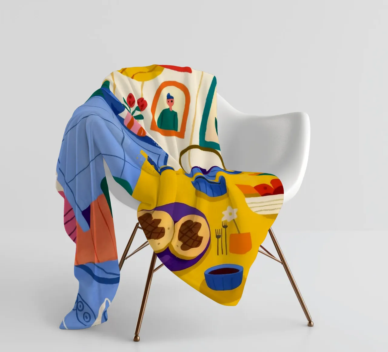 Sinfonia di colori per la cucina coperta in pile da Lumina Vision