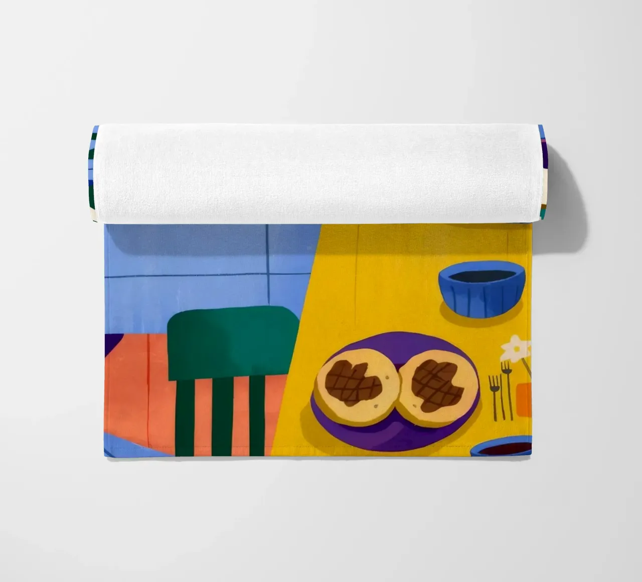 Sinfonia di colori per la cucina telo mare da Lumina Vision