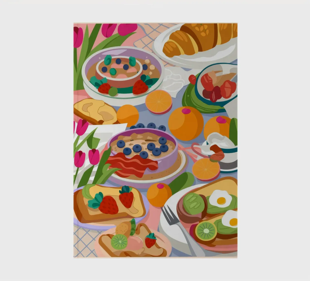 Breakfast Feast notebook by Lumina Vision