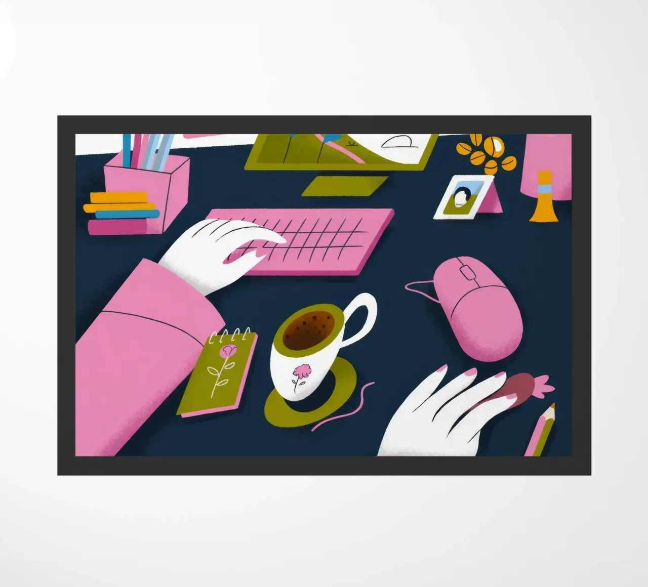 Creative Workspace doormat by Lumina Vision