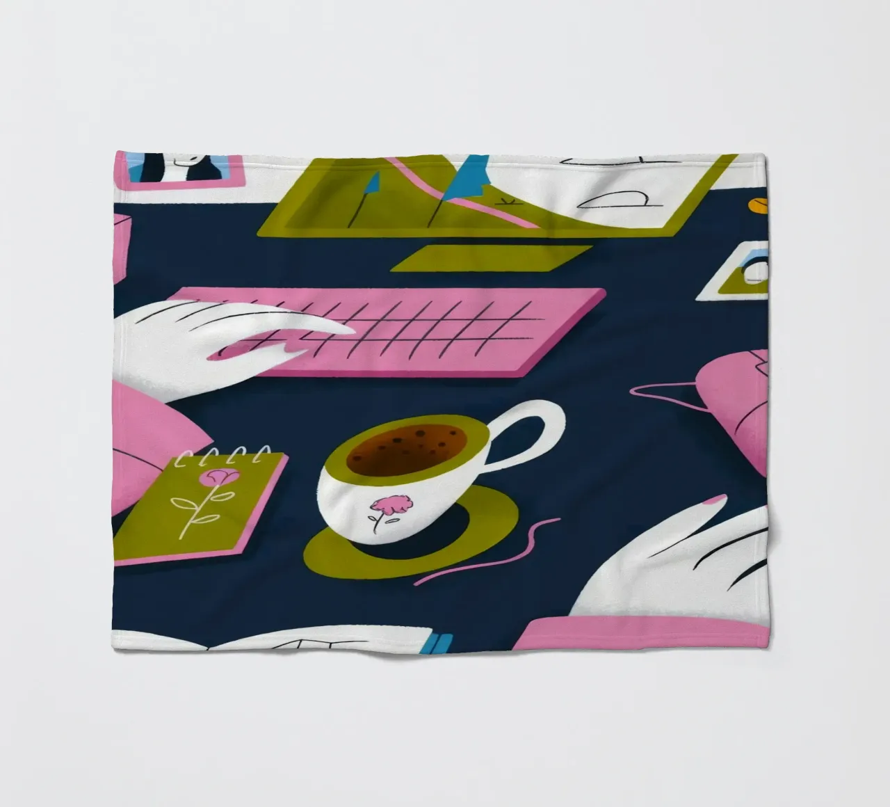 Creative Workspace Fleecedecke von Lumina Vision