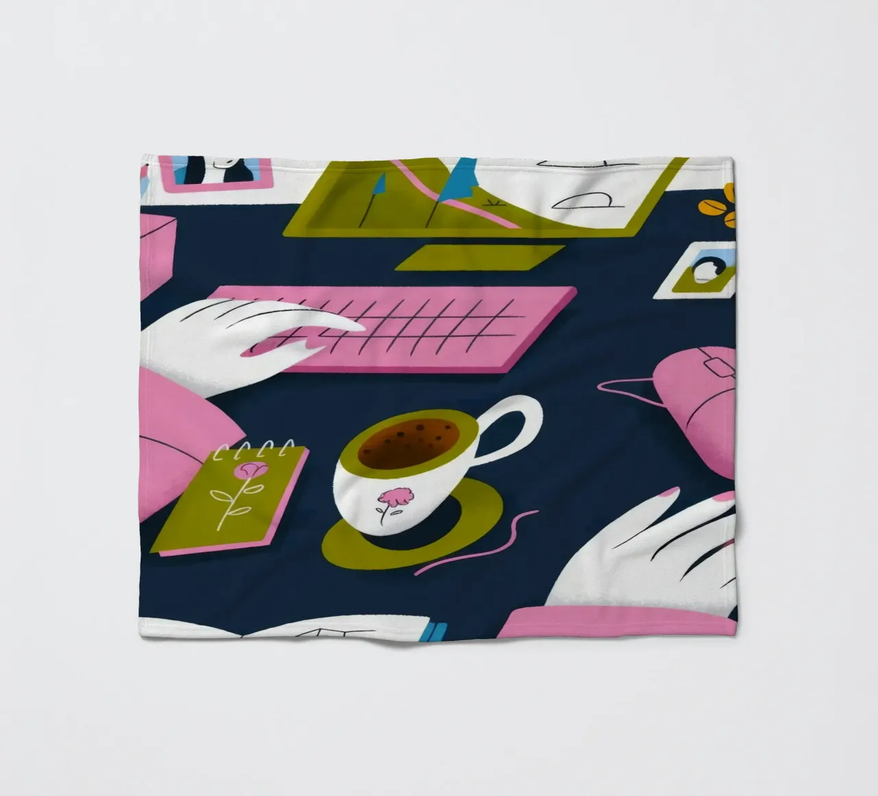 Creative Workspace Fleecedecke von Lumina Vision