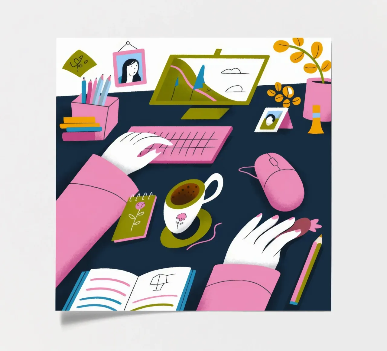 Creative Workspace sticker sheet by Lumina Vision