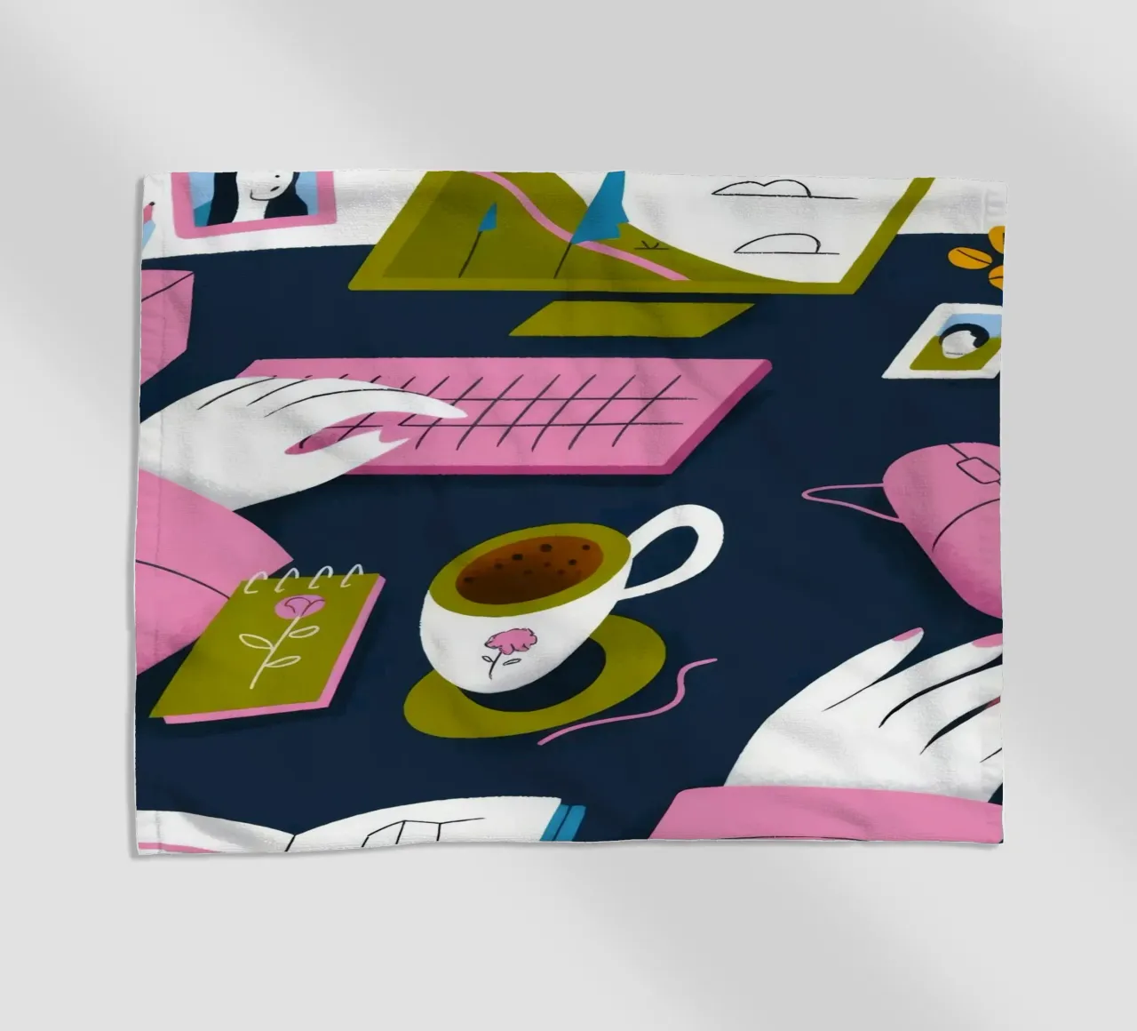 Spazio di lavoro creativo telo mare da Lumina Vision