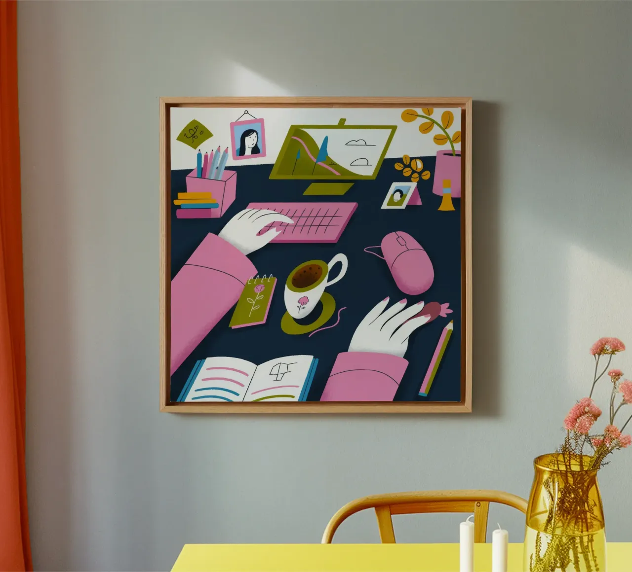 Spazio di lavoro creativo tela da Lumina Vision