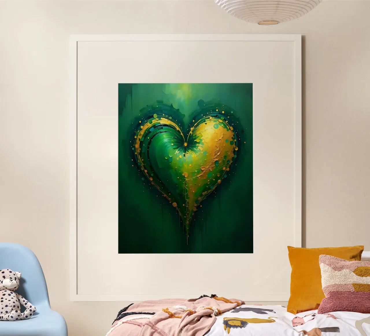 cuore_verde_oro_3 carta hahnemühle da Pink- und LoveArt by LK