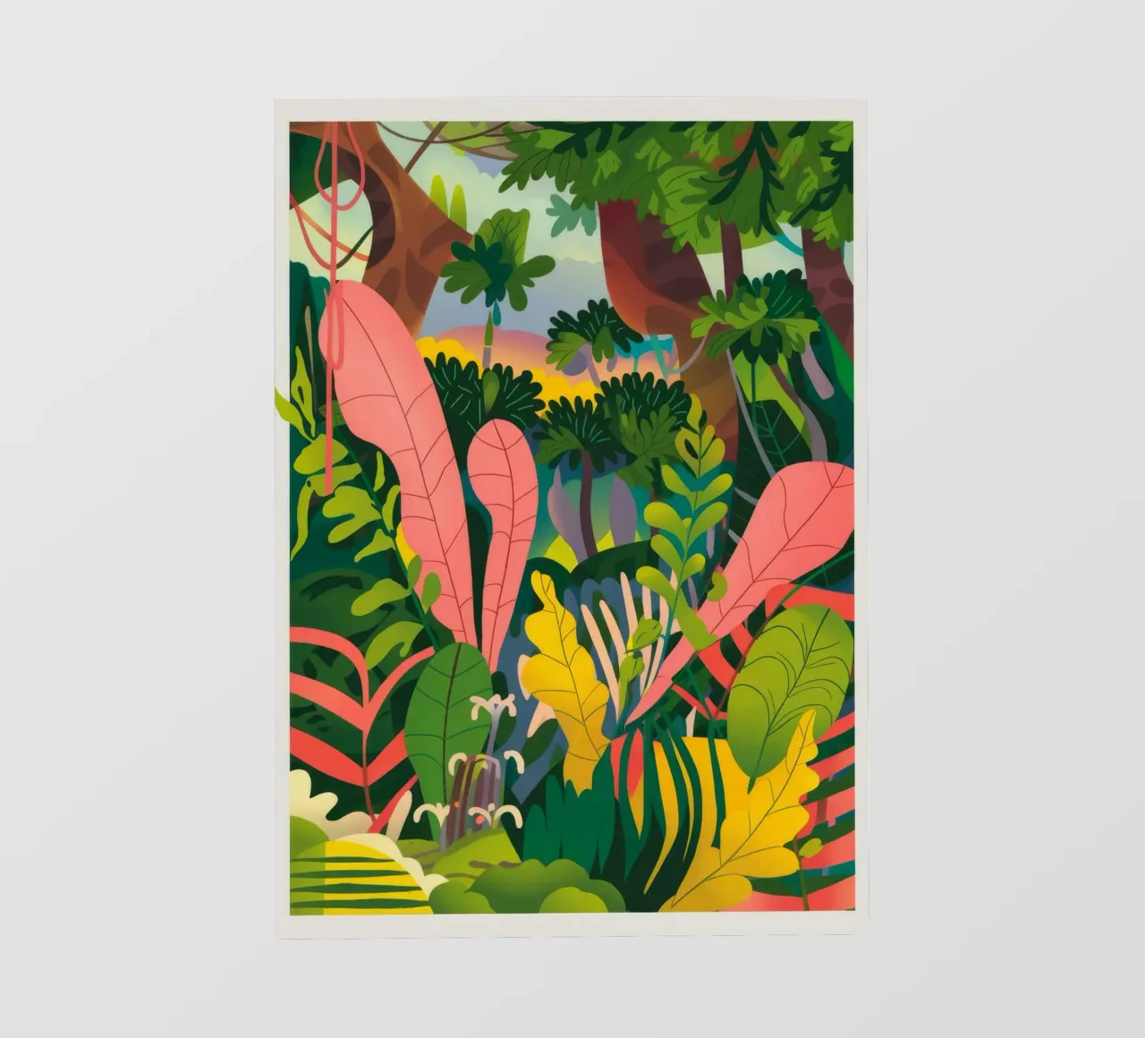 Un lussureggiante paradiso tropicale telo in pvc da Lumina Vision