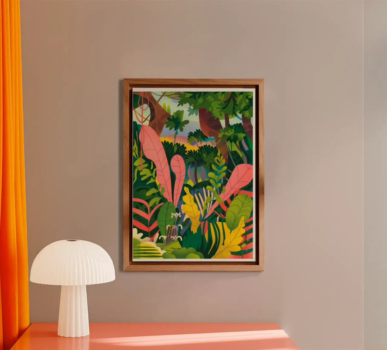 Un lussureggiante paradiso tropicale alluminio dibond da Lumina Vision