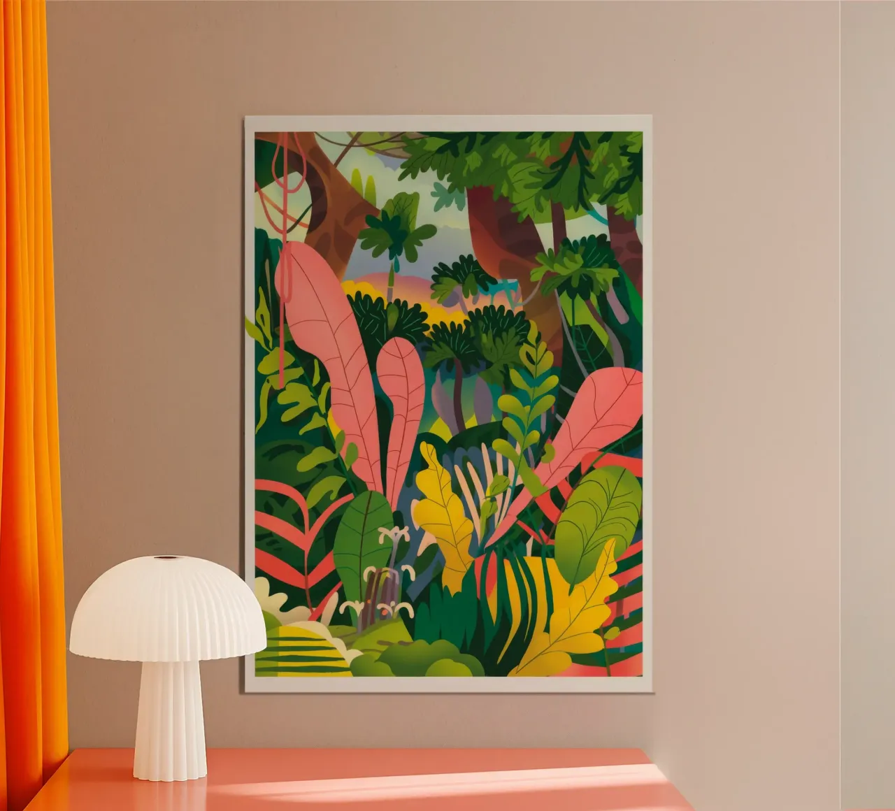 Un lussureggiante paradiso tropicale alluminio dibond da Lumina Vision