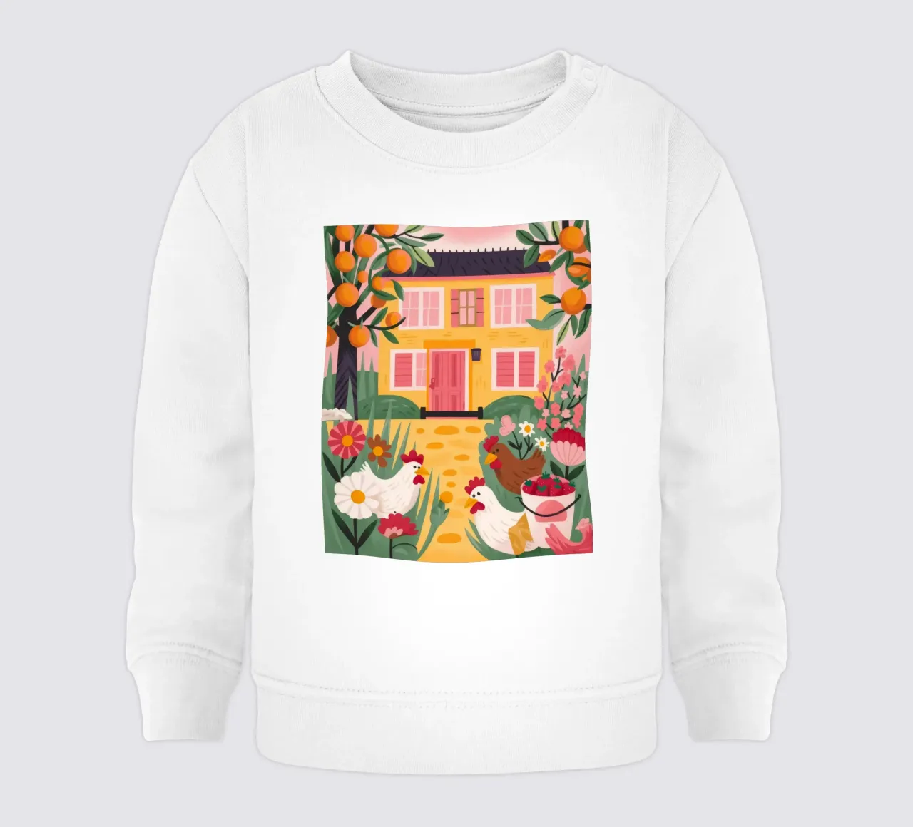 Incantevole cottage floreale felpa neonato da Lumina Vision
