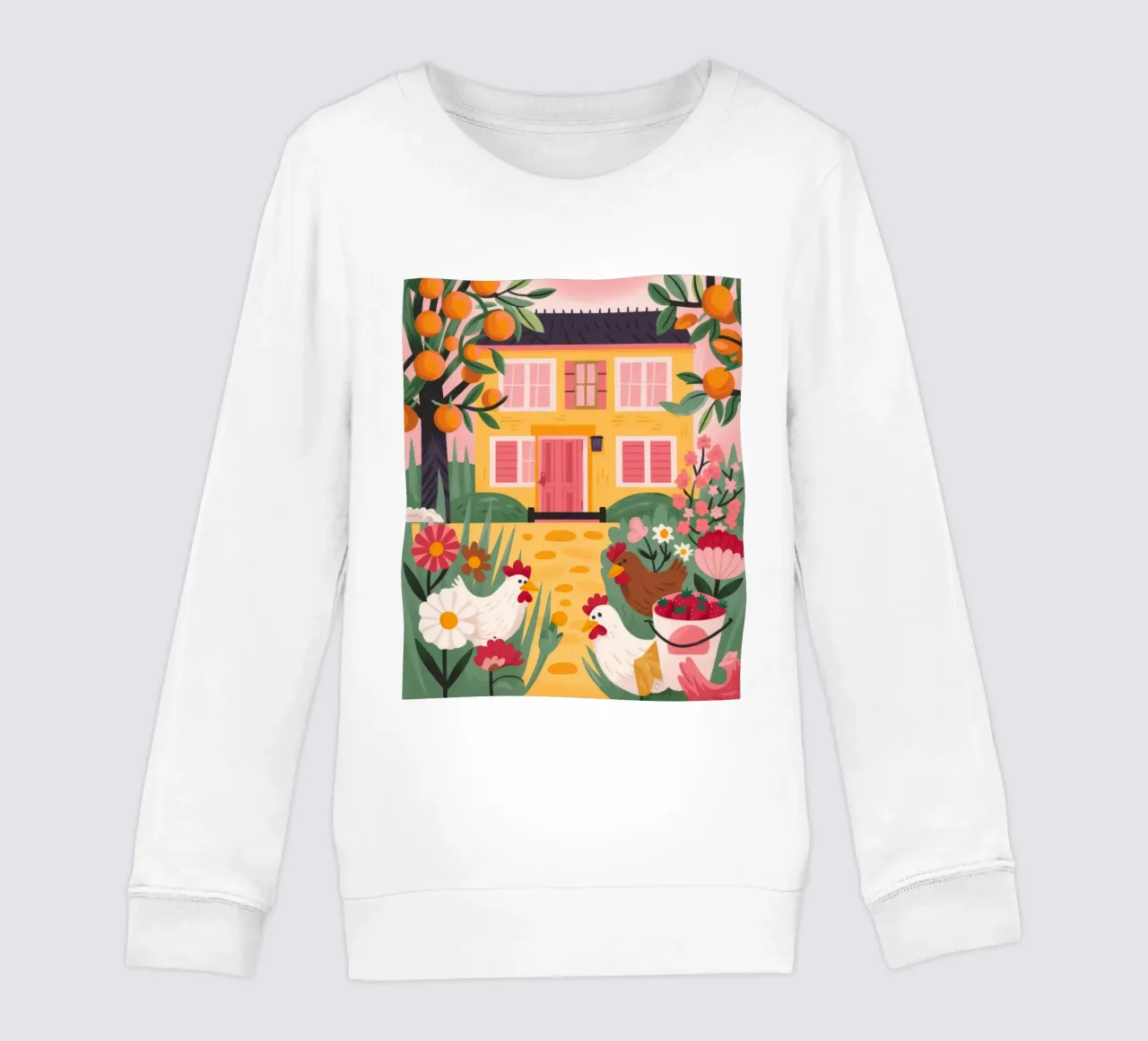 Incantevole cottage floreale felpa bambino da Lumina Vision