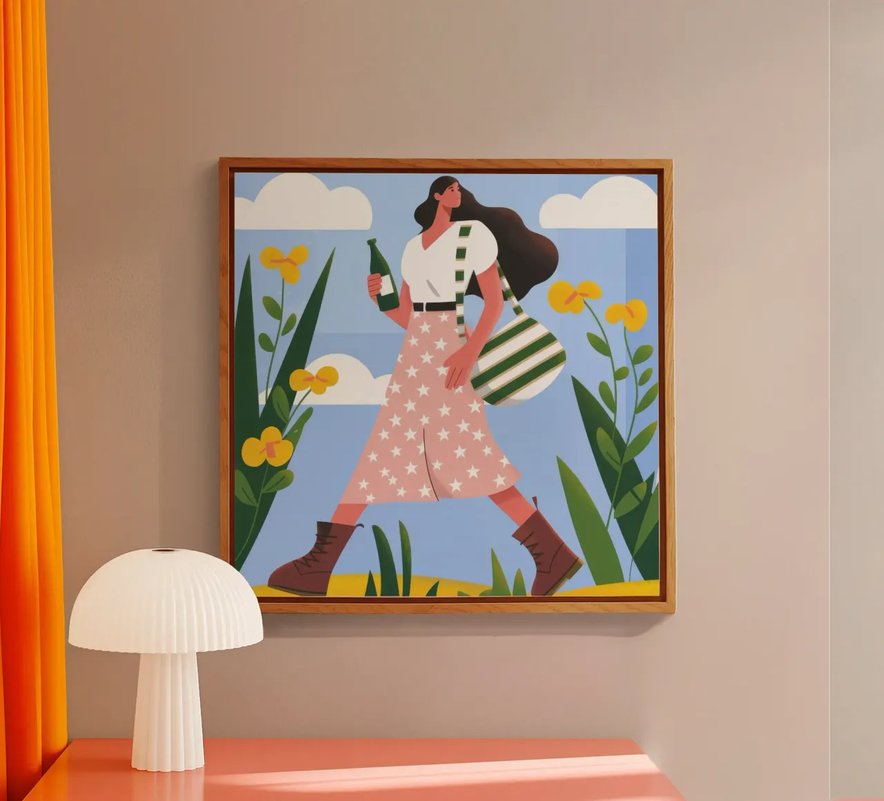 Joyful Spring Stroll acrylic glass by Lumina Vision