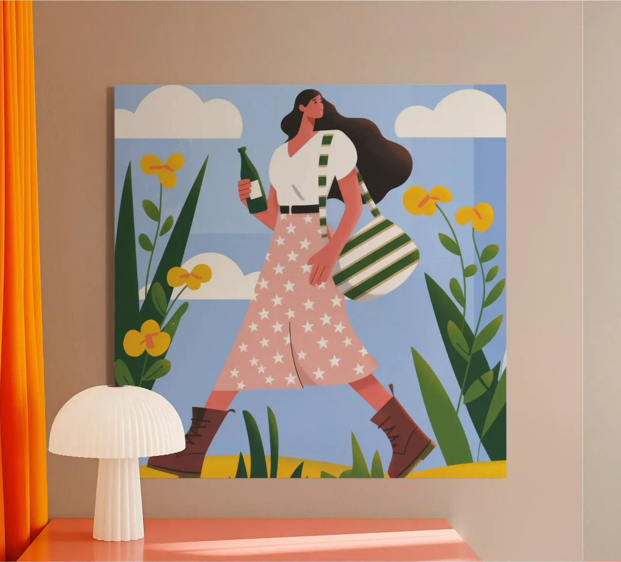 Joyful Spring Stroll acrylic glass by Lumina Vision
