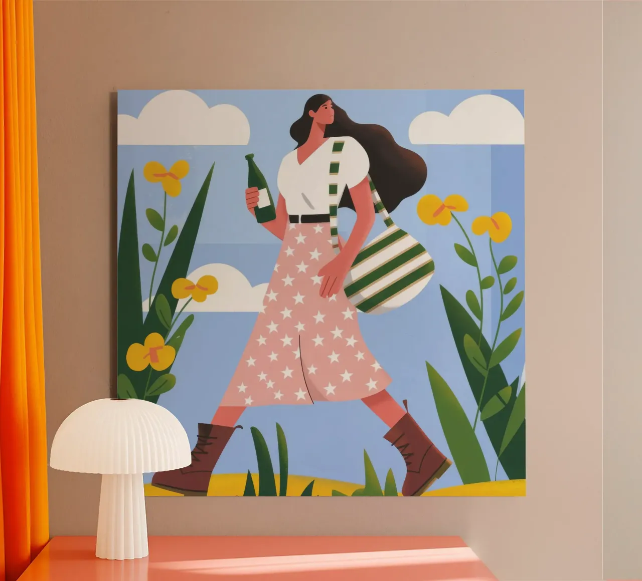 Joyful Spring Stroll forex plate by Lumina Vision