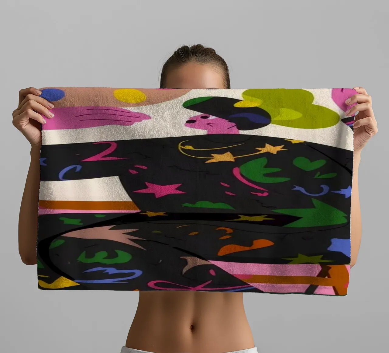Espressione artistica creativa asciugamano da bagno da Lumina Vision