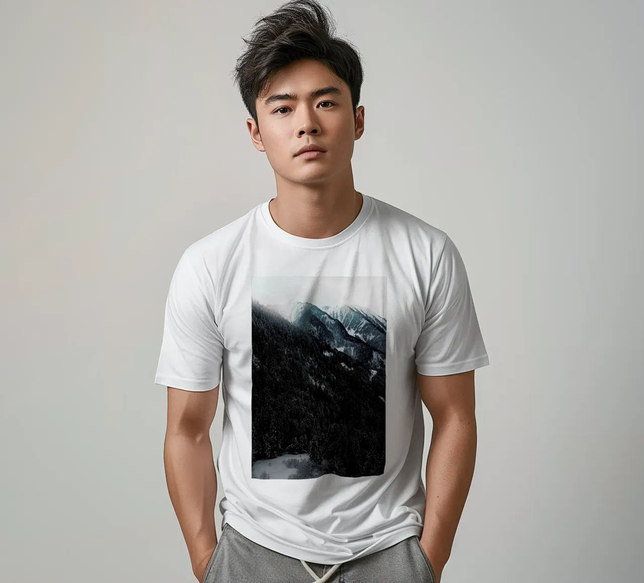 Snowy Peaks in the Alps t-shirt da Sebastian Hilgetag