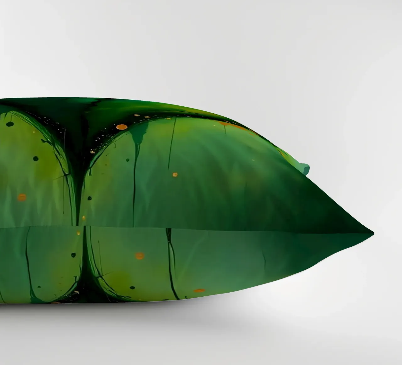 cuore_verde_oro_4 cuscino da Pink- und LoveArt by LK