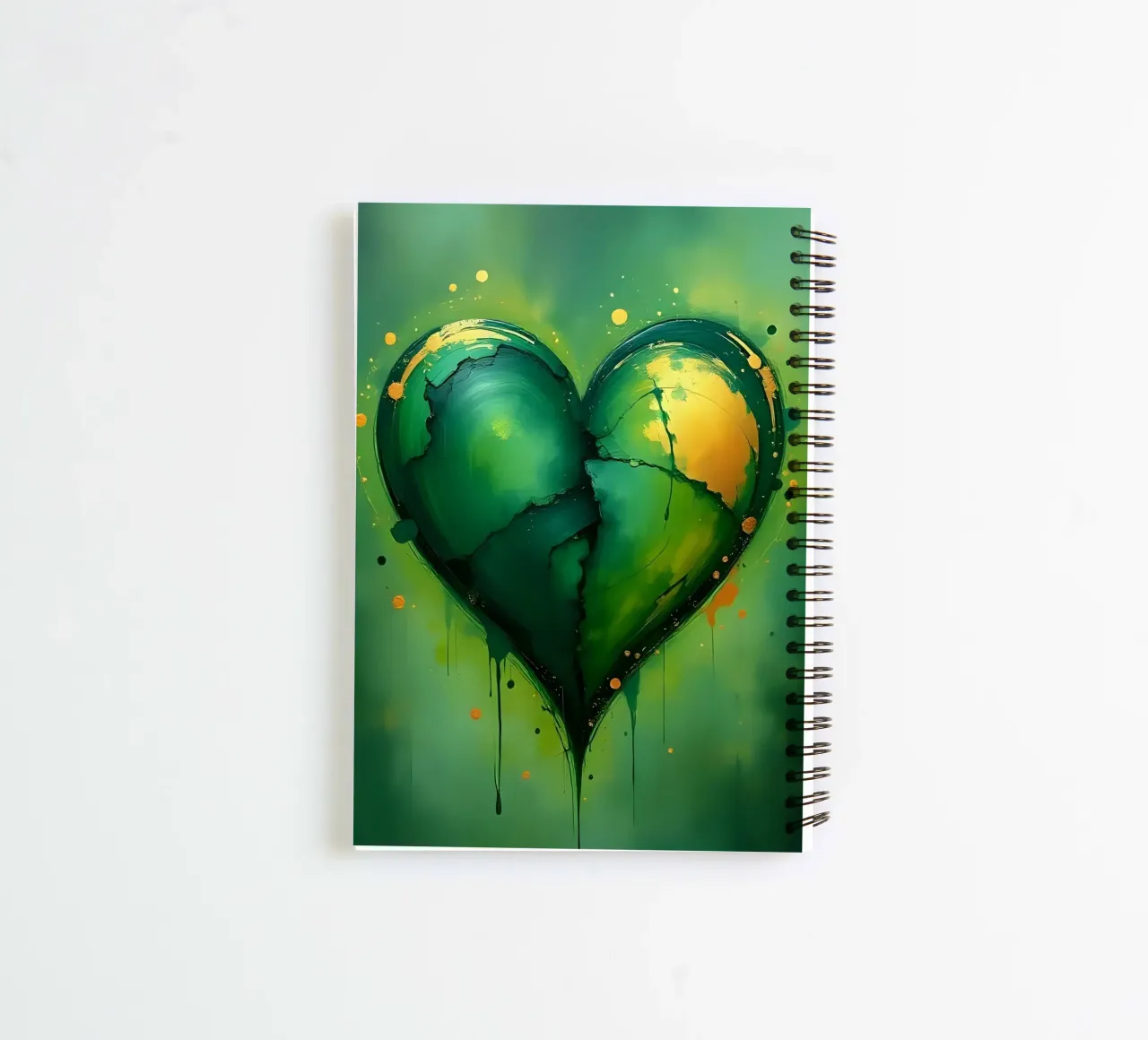 Herz_grün_gold_4 Ringbuch von Pink- und LoveArt by LK