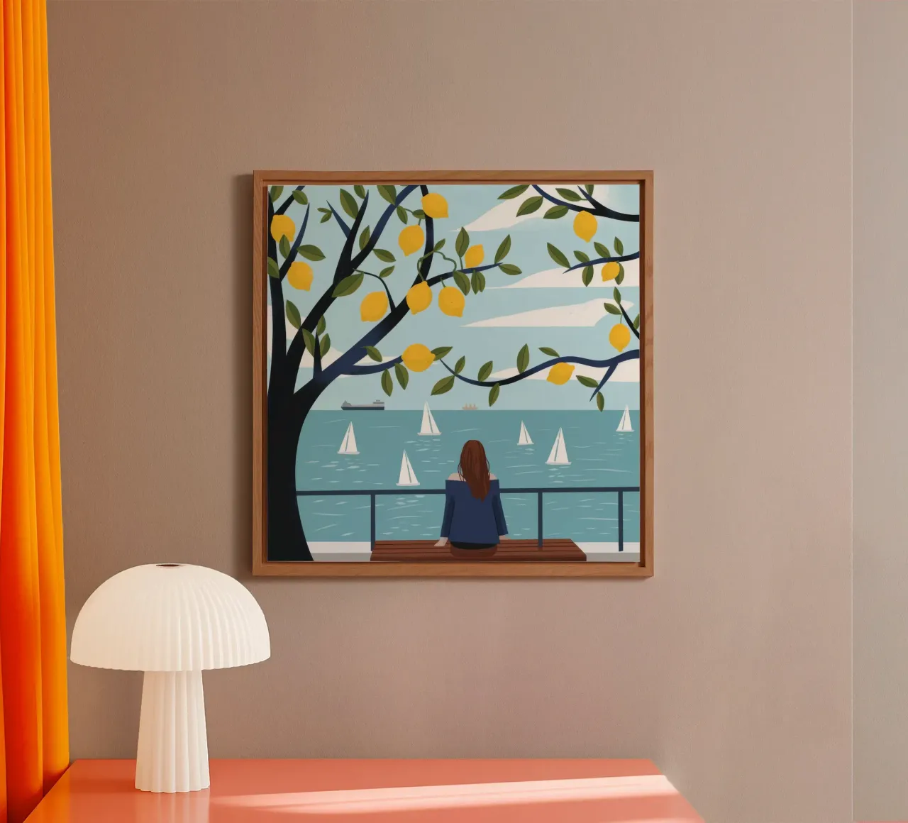 Serene Coastal View forex plate by Lumina Vision