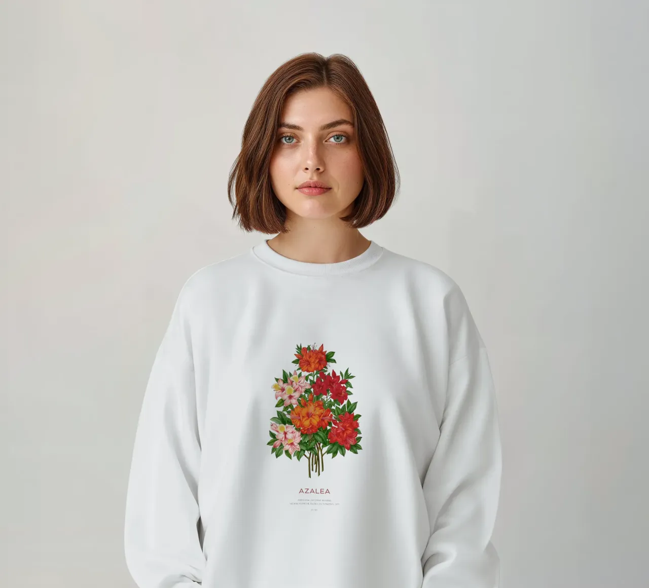 Fiori di azalea o rododendro felpa da Vintagrafica