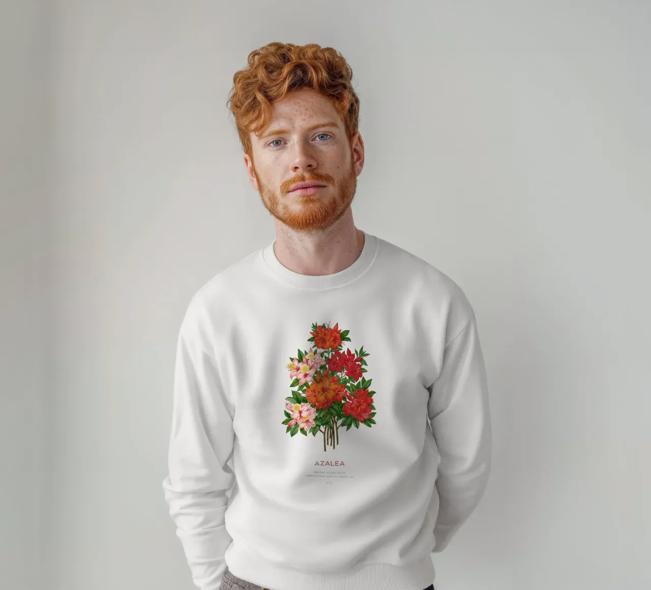 Fiori di azalea o rododendro felpa da Vintagrafica