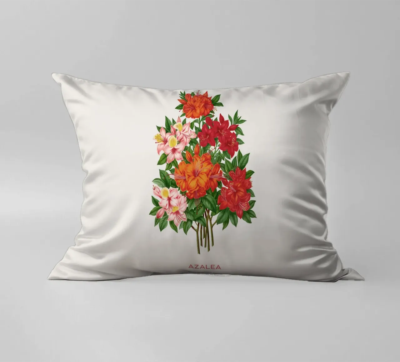Fiori di azalea o rododendro cuscino da Vintagrafica