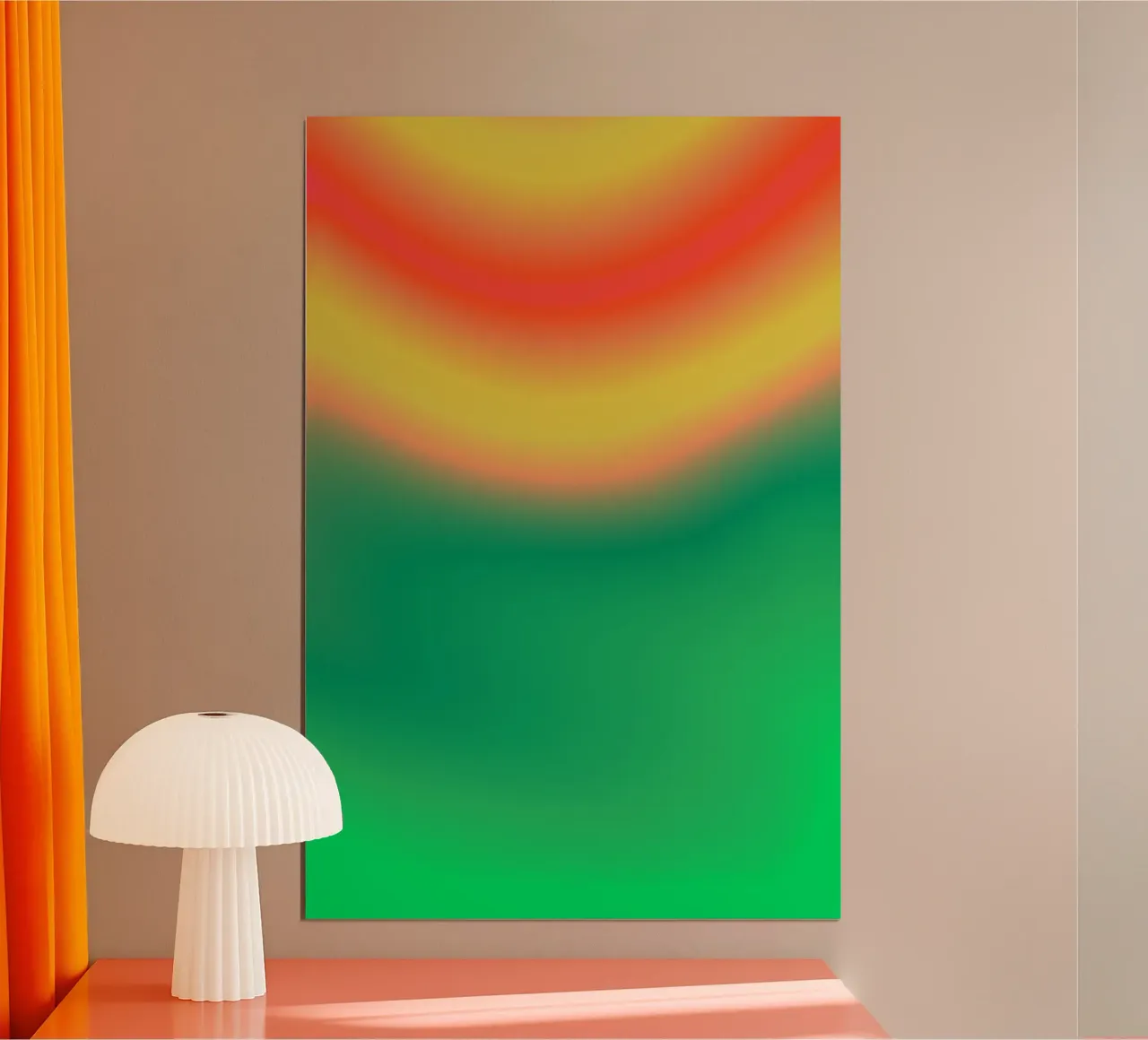 FUCKIN AWESOME VIBE poster con telaio in plastica da ÂME LIBRE STUDIO