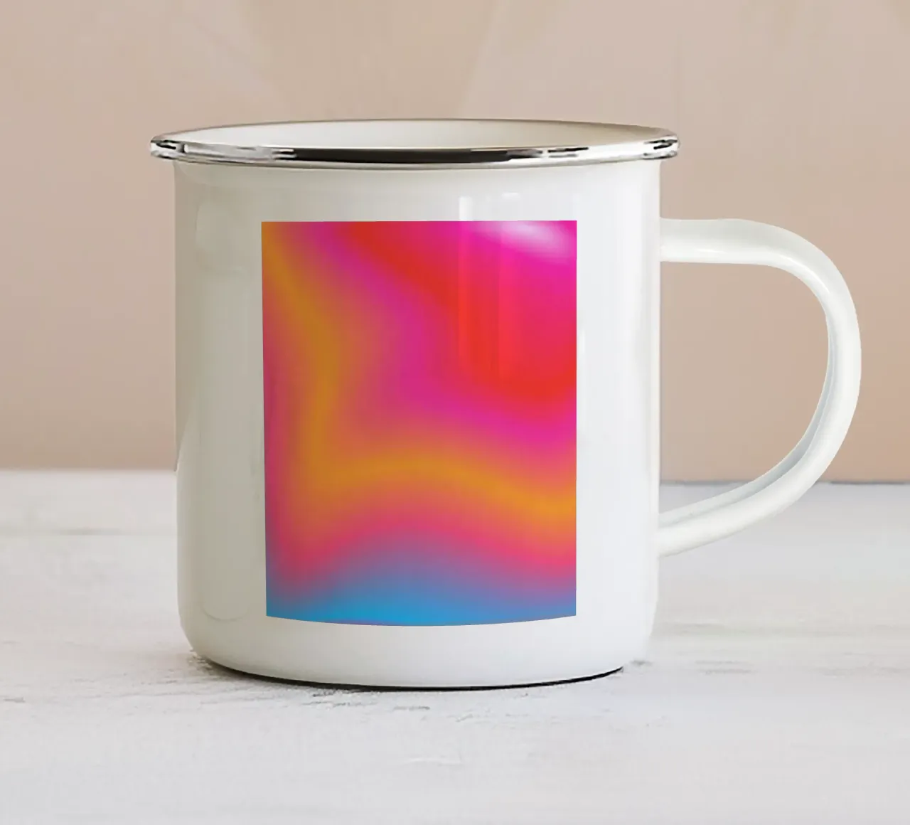 DISCOVER YOUE MAGNIFICENCE tazza in smalto da ÂME LIBRE STUDIO