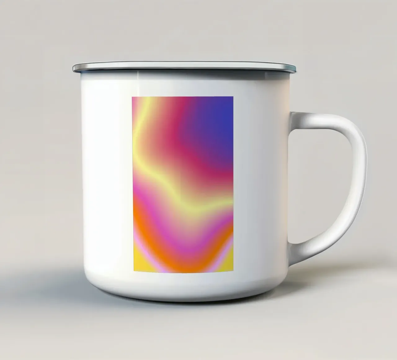 THE UNIVERSE SUPPORTS YOU TO THE MAX tazza in smalto da ÂME LIBRE STUDIO