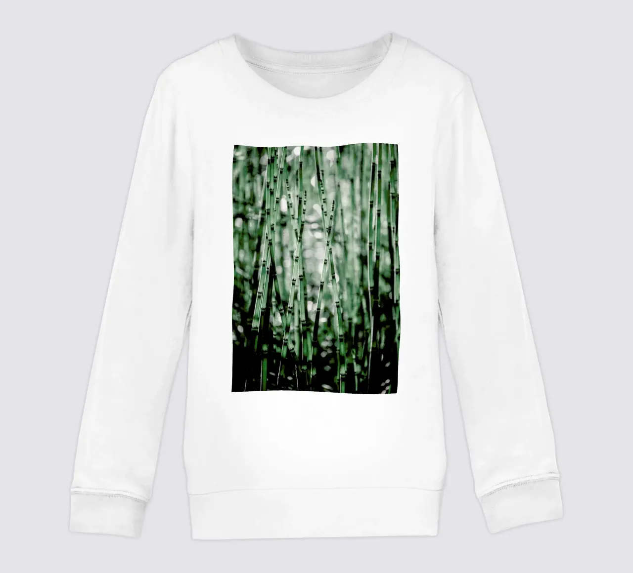 Green Bamboo kids sweatshirt by Flora & Fauna