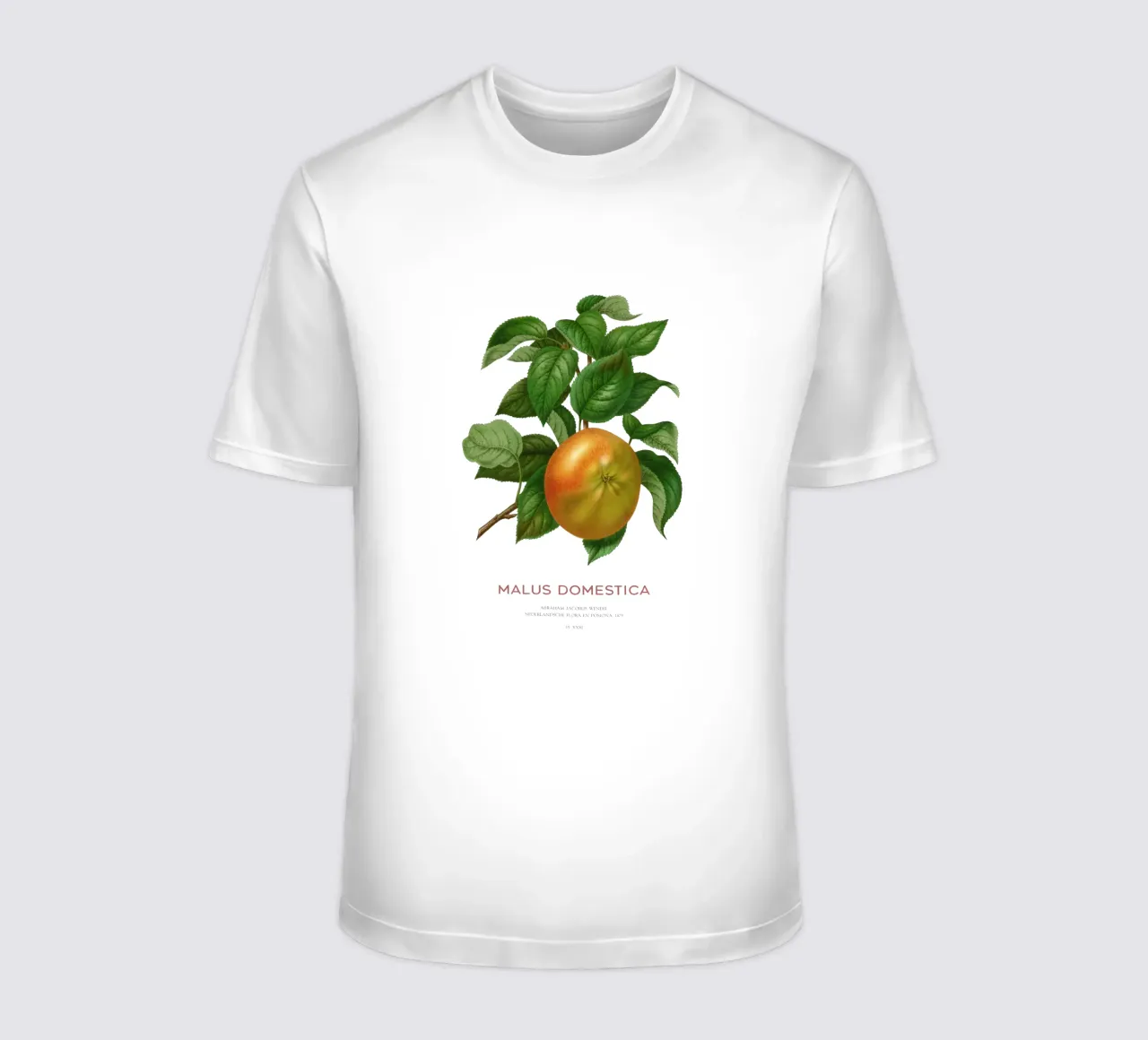 Botanische Apfelblütenkunst oder Malus domestica T-Shirt von Vintagrafica