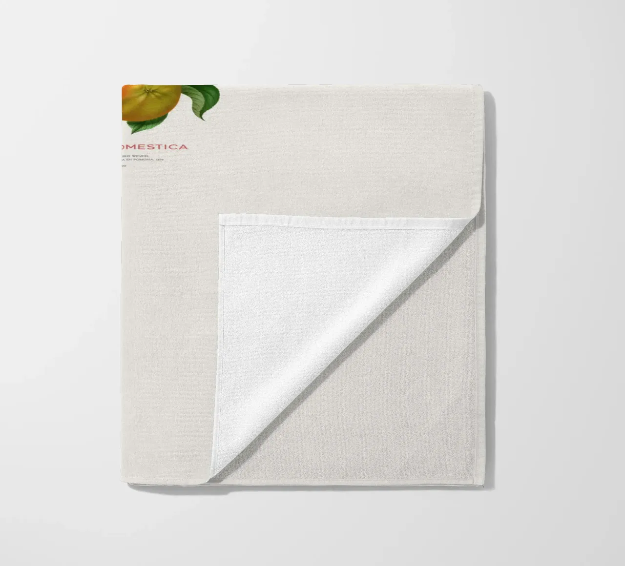 Botanical Apple Blossom Art or Malus domestica beach towel by Vintagrafica