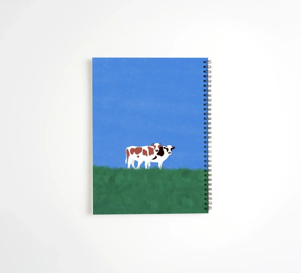 Cows In The Grass spiral notebook by Little Dean
