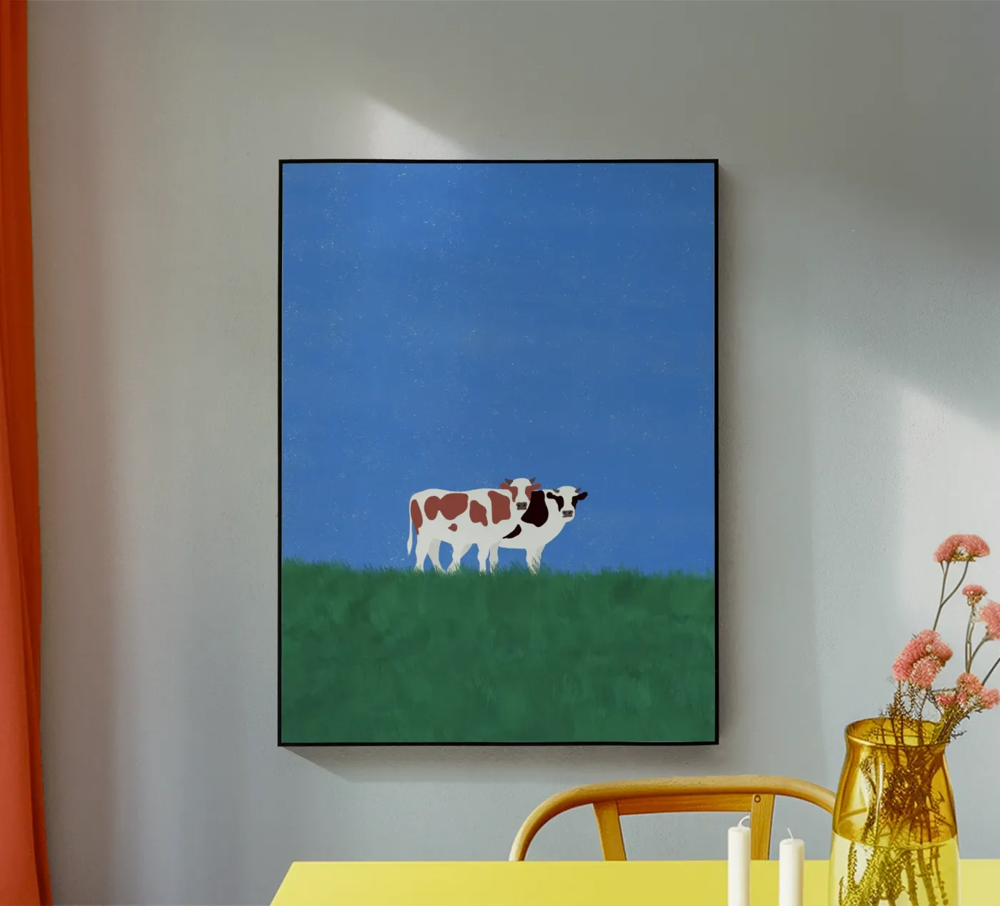 Cows In The Grass plexiglass da Little Dean
