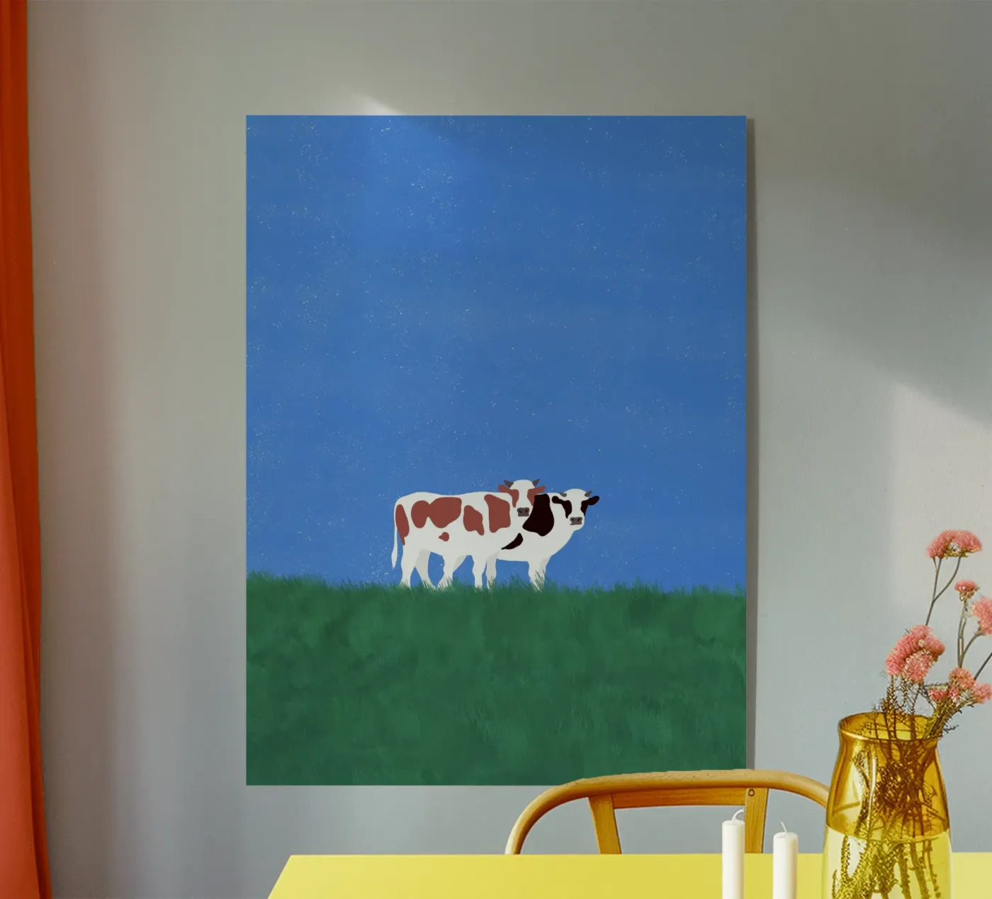 Cows In The Grass plexiglass da Little Dean