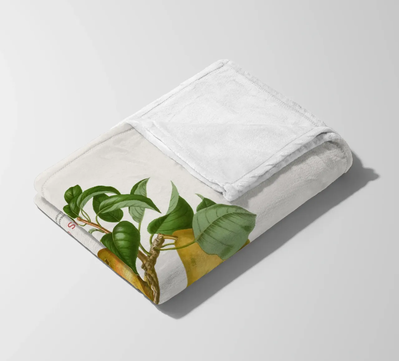 Acquerello botanico sulla pera coperta in pile da Vintagrafica
