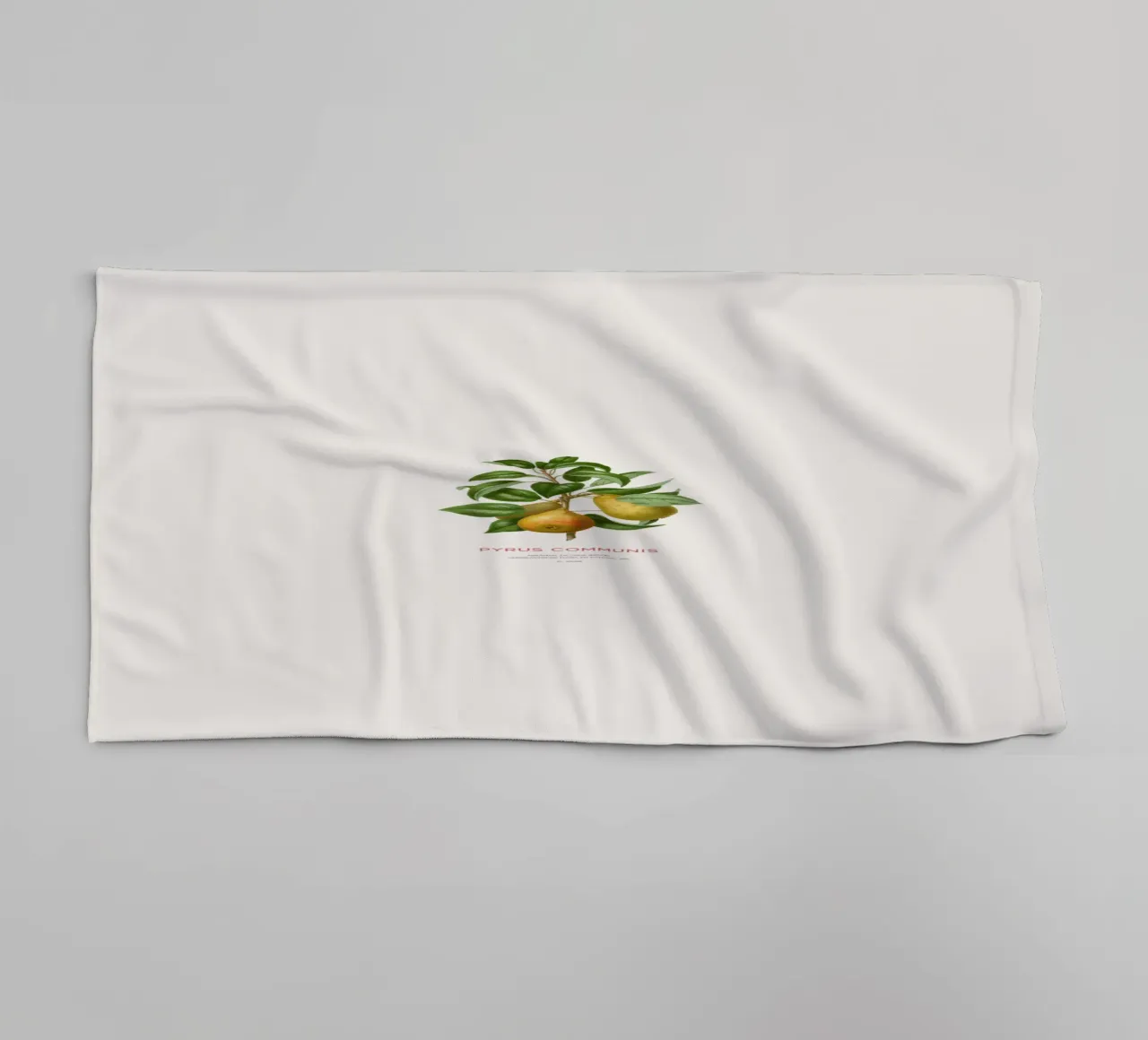 Acquerello botanico sulla pera asciugamano da bagno da Vintagrafica