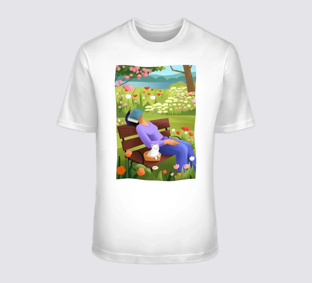 Sieste paisible dans un parc t-shirt de Lumina Vision