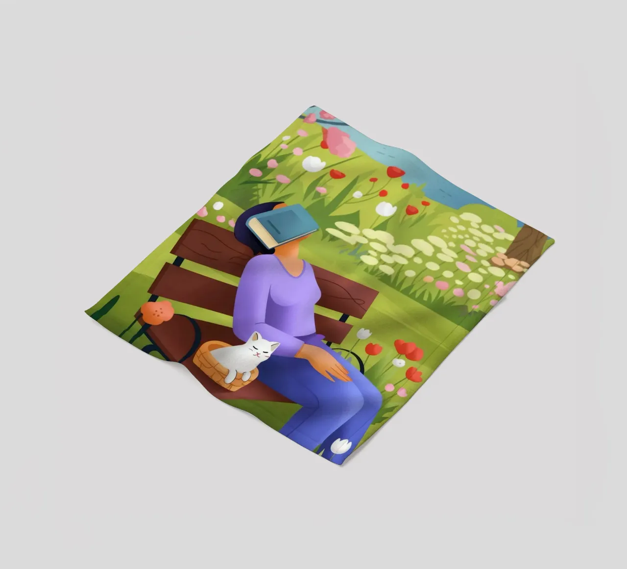 Sieste paisible dans un parc plaid polaire de Lumina Vision