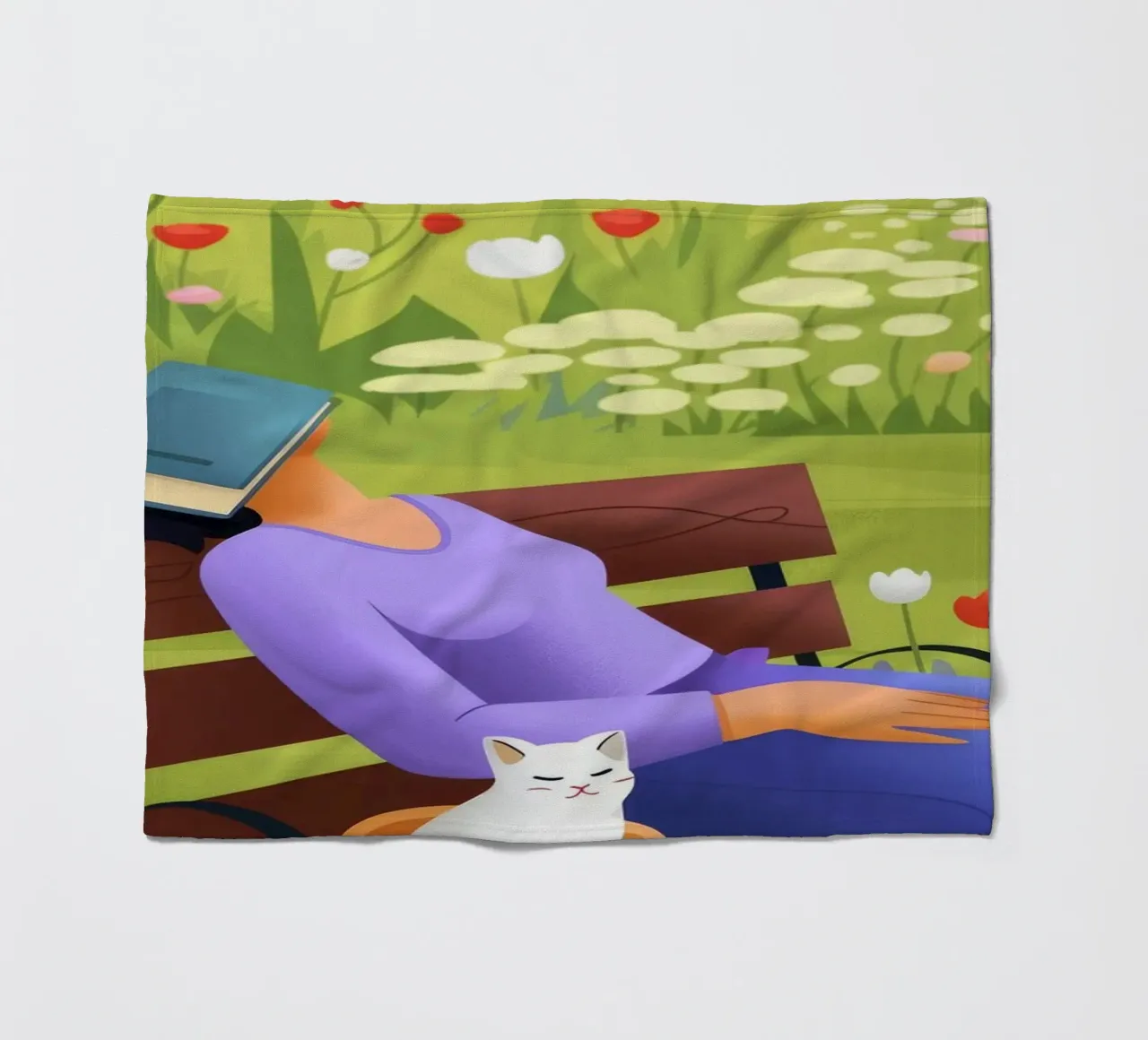 Sieste paisible dans un parc plaid polaire de Lumina Vision