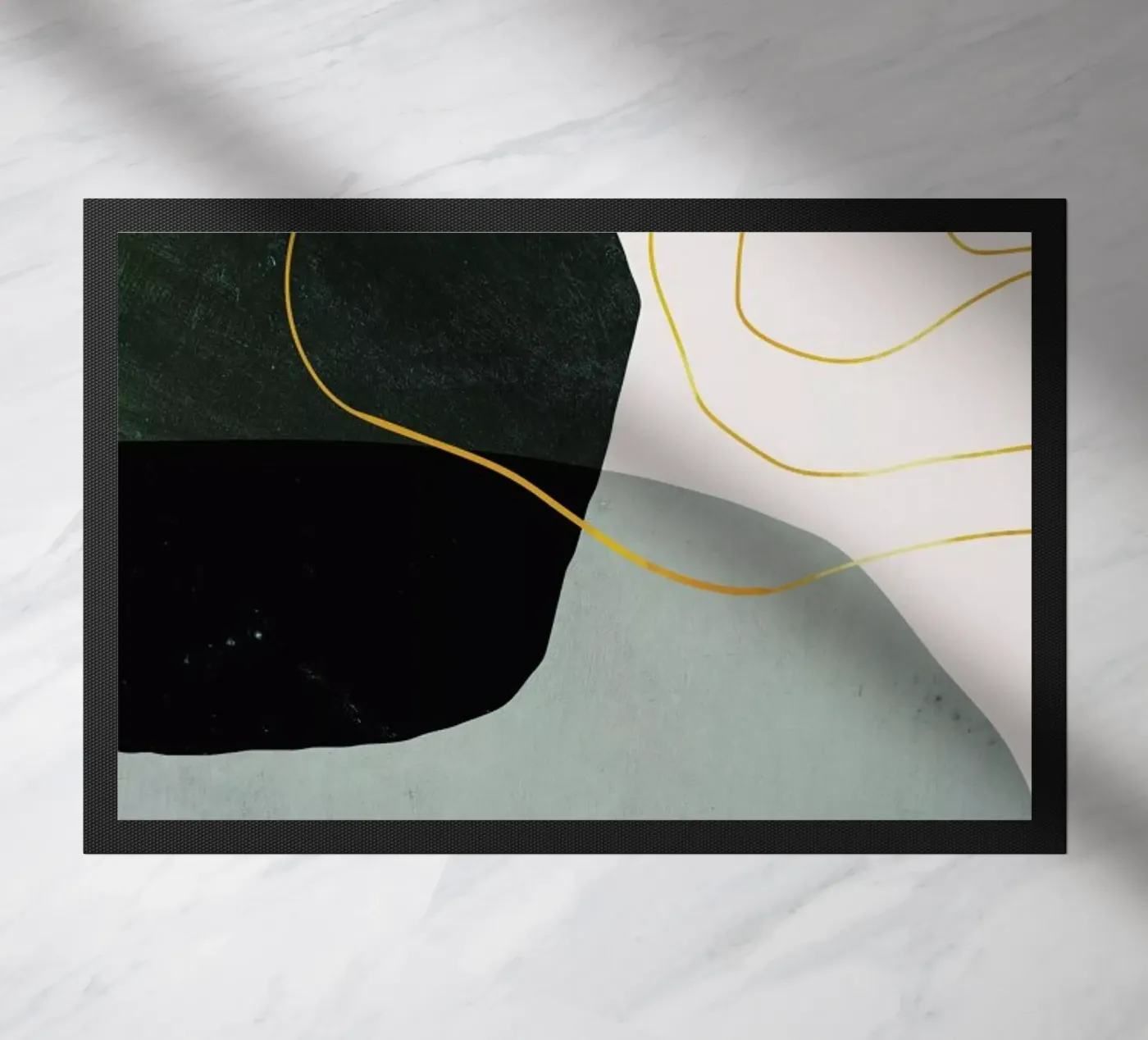 Gold Interplay doormat by Pure